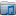 Graphite Stripped Folder Music Icon 16x16 png